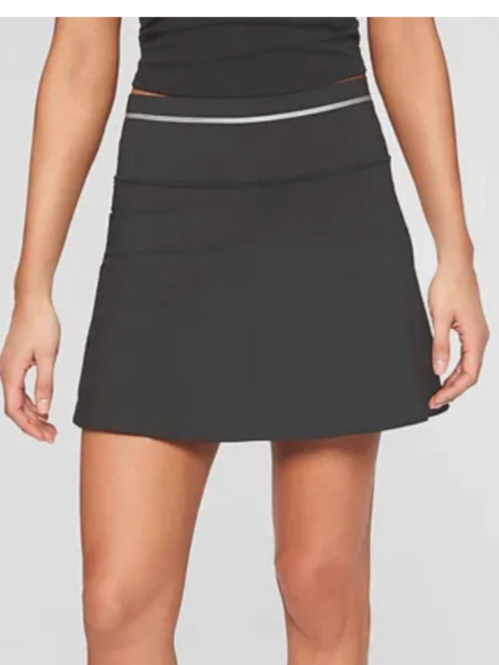Athleta Sonic Skort Skirt Tennis Black Athletic l large